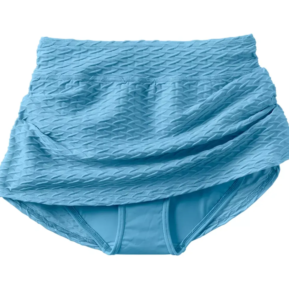 Women's Texture Mini Swim Skirt Swim Bottoms