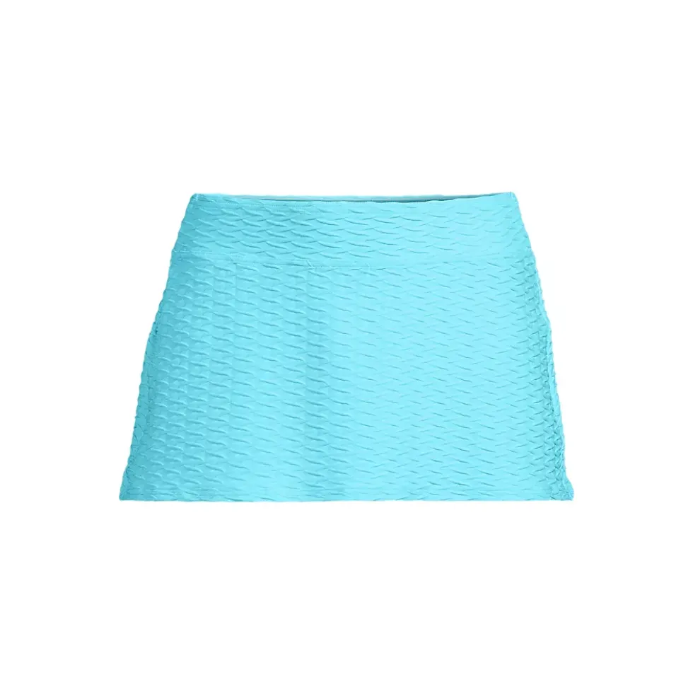 Women's Texture Mini Swim Skirt Swim Bottoms