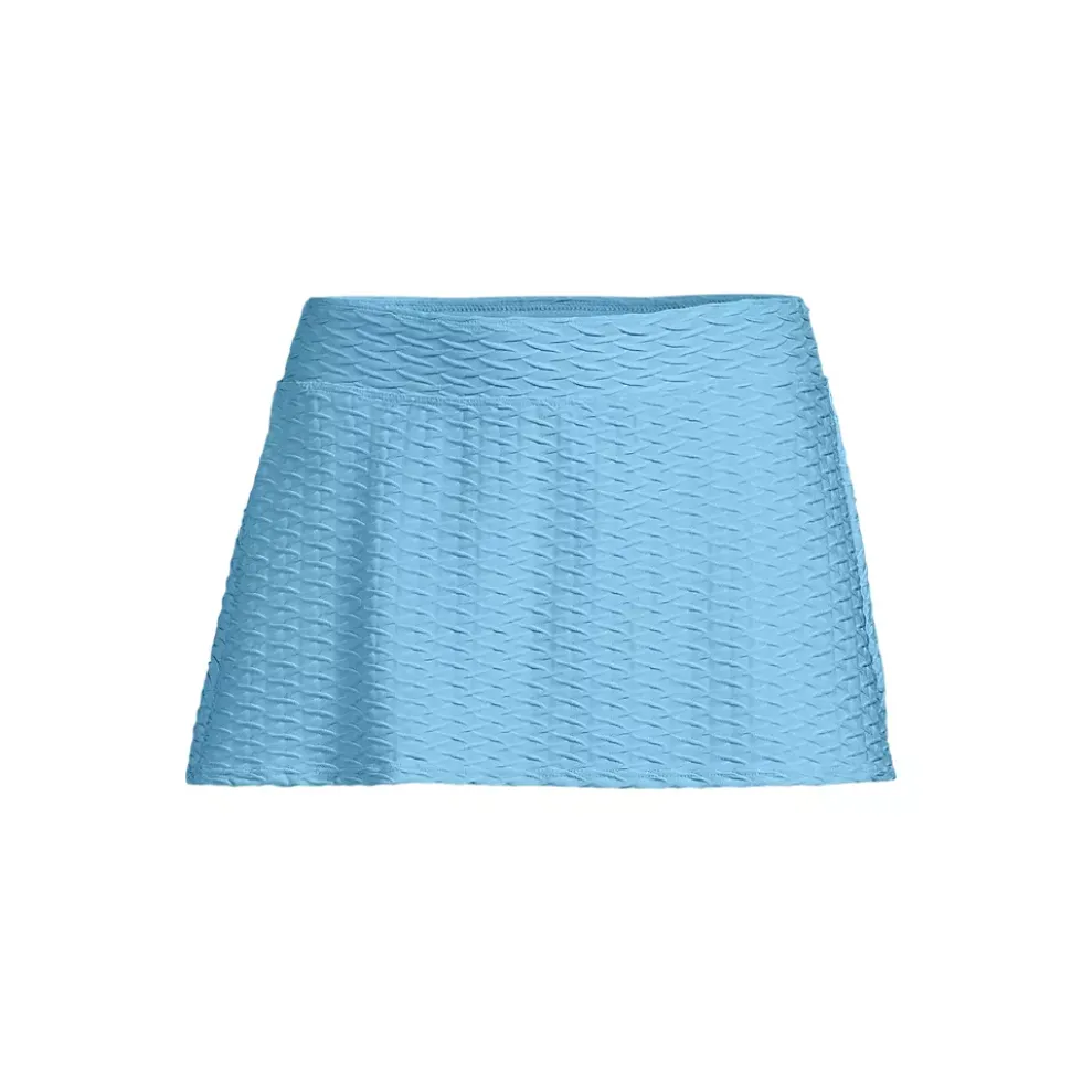 Women's Texture Mini Swim Skirt Swim Bottoms