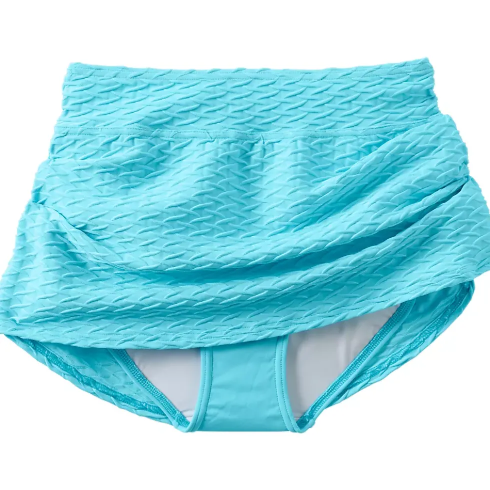 Women's Texture Mini Swim Skirt Swim Bottoms