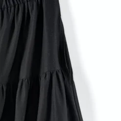Women's Tiered Cotton Poplin Eyelet Maxi Dress