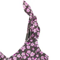 Women's Tie Shoulder Flutter Tankini Top