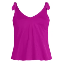 Women's Tie Shoulder Flutter Tankini Top