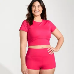 Women's Tugless Cap Sleeve Midkini Top