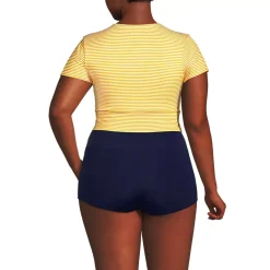 Women's Tugless Cap Sleeve Midkini Top