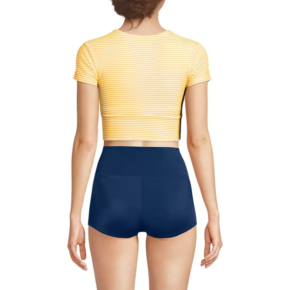 Women's Tugless Cap Sleeve Midkini Top