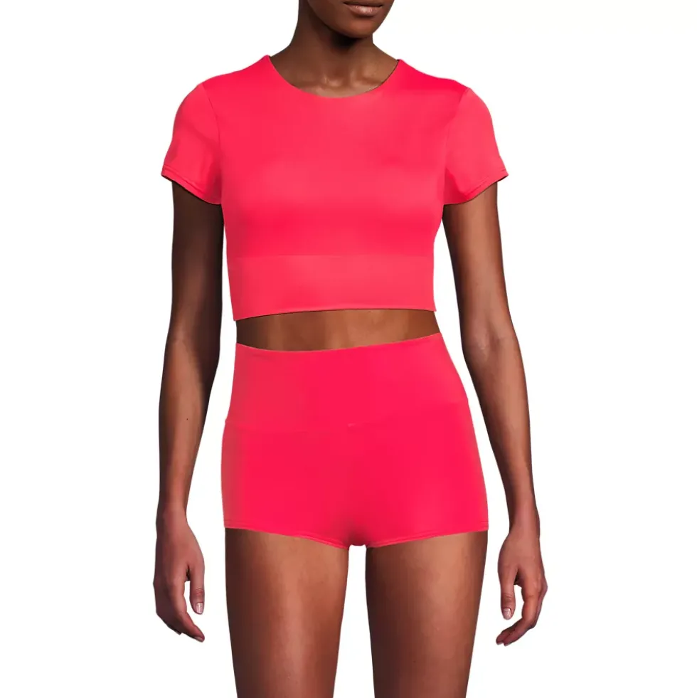 Women's Tugless Cap Sleeve Midkini Top