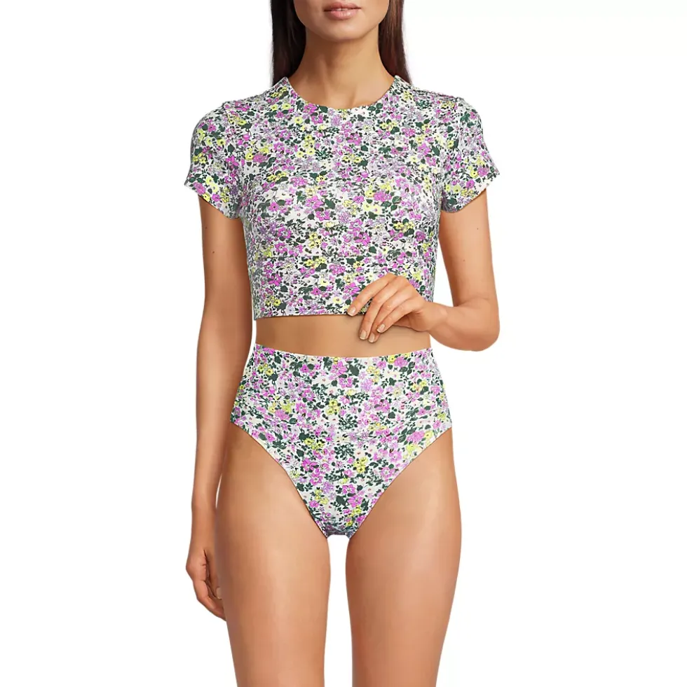 Women's Tugless Cap Sleeve Midkini Top