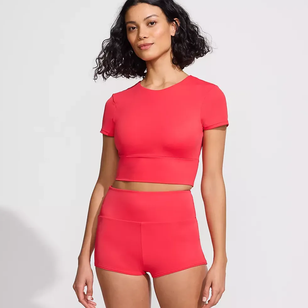 Women's Tugless Cap Sleeve Midkini Top