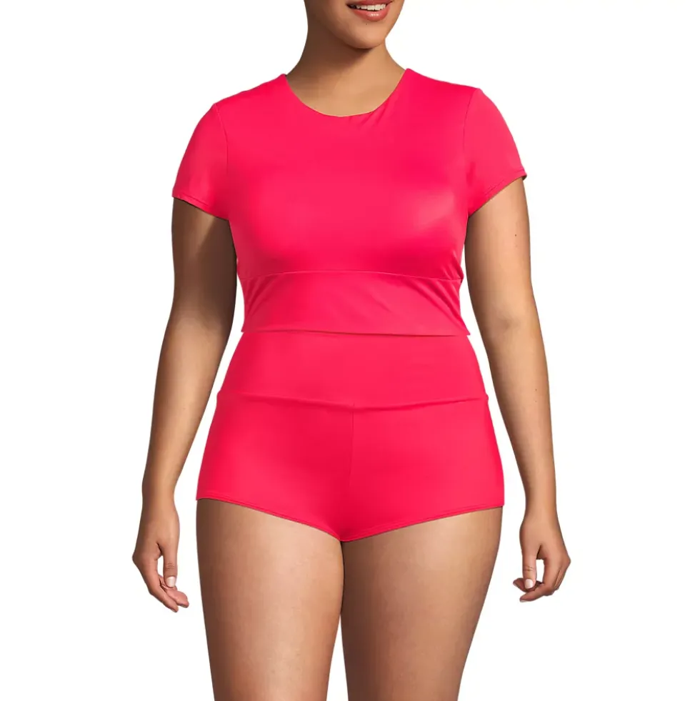 Women's Tugless Cap Sleeve Midkini Top