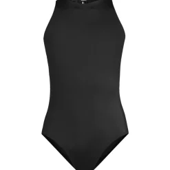 Women's Tugless High Neck Portrait Back One Piece Swimsuit