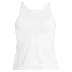Women's Tugless High Neck Strappy Back Tankini Swimsuit Top