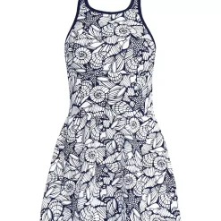 Women's Tugless High Neck Swim Dress Swimsuit