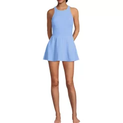 Women's Tugless High Neck Swim Dress Swimsuit