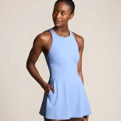 Women's Tugless High Neck Swim Dress Swimsuit