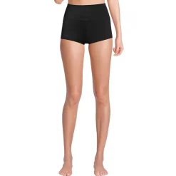 Women's Tugless High Waisted Swim Boy Shorts