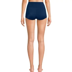 Women's Tugless High Waisted Swim Boy Shorts