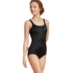 Women's Tugless Low Leg One Piece Swimsuit