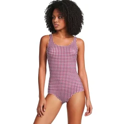 Women's Tugless Low Leg One Piece Swimsuit