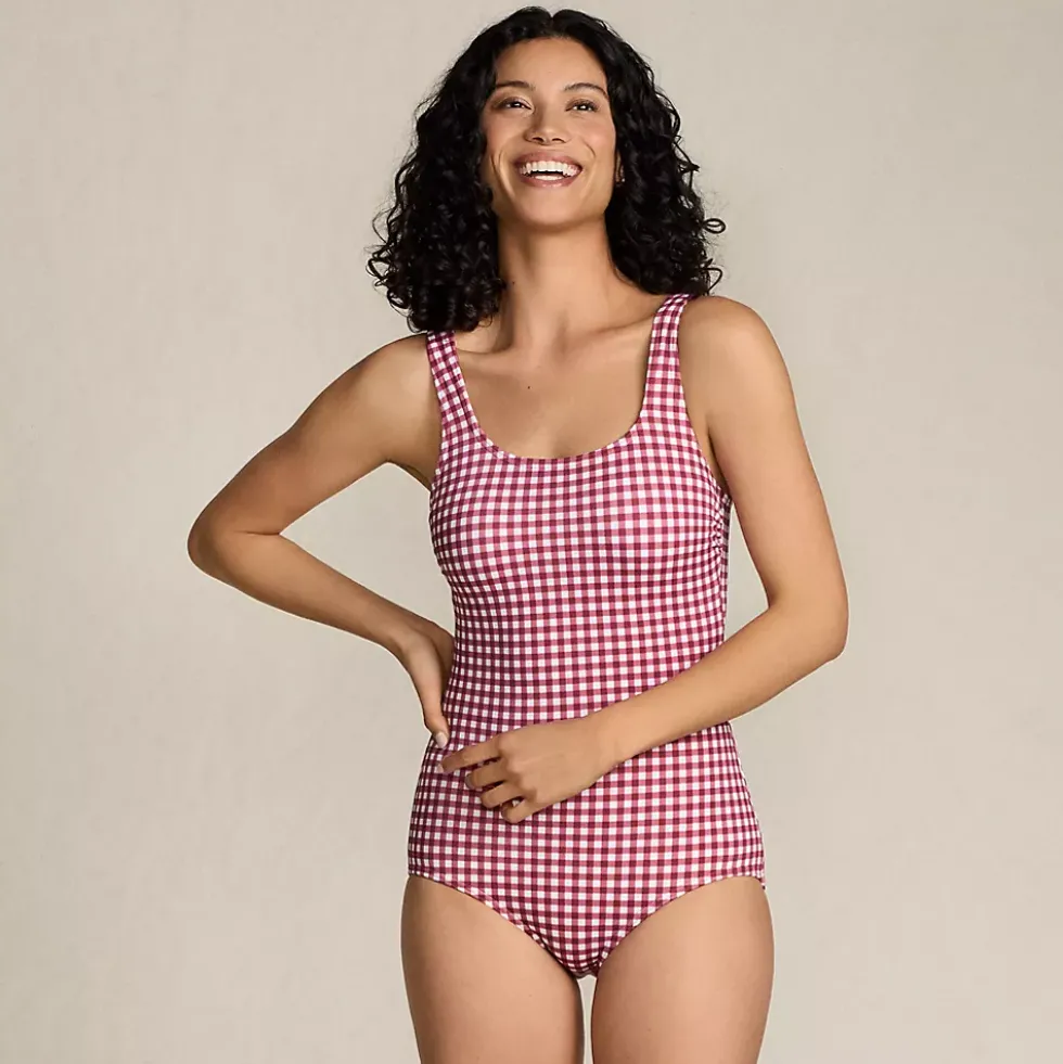 Women's Tugless Low Leg One Piece Swimsuit