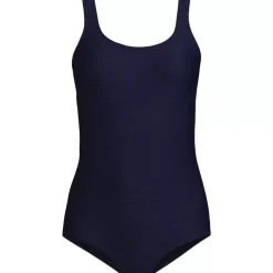 Women's Tugless Low Leg Ribbed One Piece Swimsuit