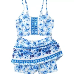 Women's Tugless Monokini Swim Dress Swimsuit