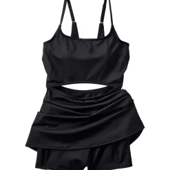 Women's Tugless Monokini Swim Dress Swimsuit