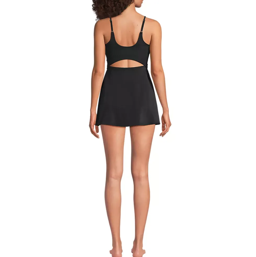 Women's Tugless Monokini Swim Dress Swimsuit