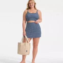 Women's Tugless Monokini Swim Dress Swimsuit