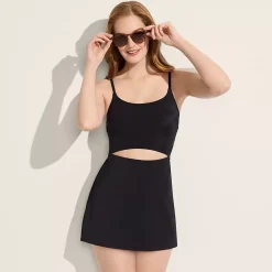 Women's Tugless Monokini Swim Dress Swimsuit