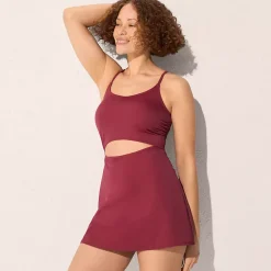 Women's Tugless Monokini Swim Dress Swimsuit
