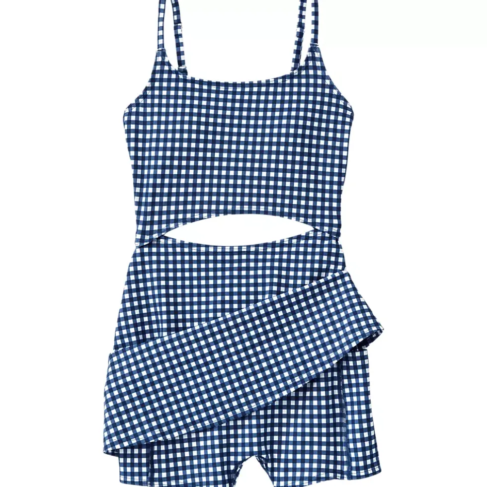 Women's Tugless Monokini Swim Dress Swimsuit