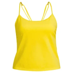 Women's Tugless QuickDry Adjustable Strappy Back Tankini Top