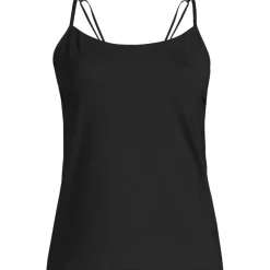 Women's Tugless QuickDry Adjustable Strappy Back Tankini Top