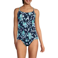 Women's Tugless QuickDry Adjustable Strappy Back Tankini Top