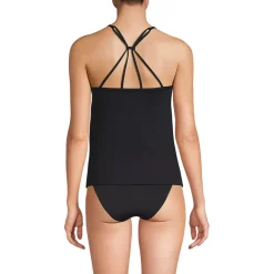 Women's Tugless QuickDry Adjustable Strappy Back Tankini Top