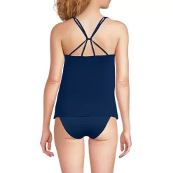Women's Tugless QuickDry Adjustable Strappy Back Tankini Top