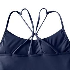 Women's Tugless QuickDry Adjustable Strappy Back Tankini Top