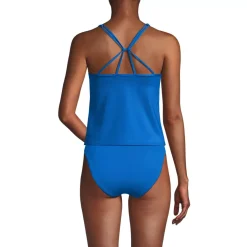 Women's Tugless QuickDry Adjustable Strappy Back Tankini Top