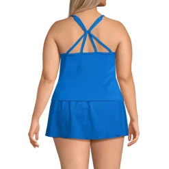 Women's Tugless QuickDry Adjustable Strappy Back Tankini Top