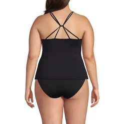 Women's Tugless QuickDry Adjustable Strappy Back Tankini Top