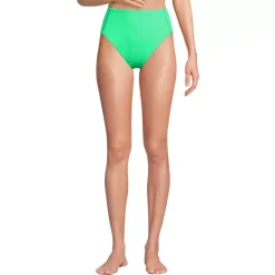 Women's Tugless QuickDry High Waisted High Leg Bikini Bottoms