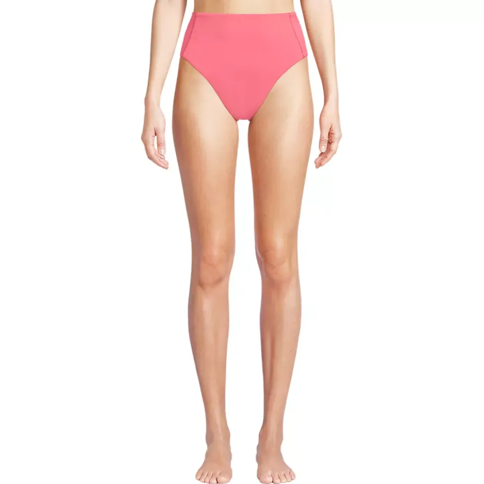 Women's Tugless QuickDry High Waisted High Leg Bikini Bottoms