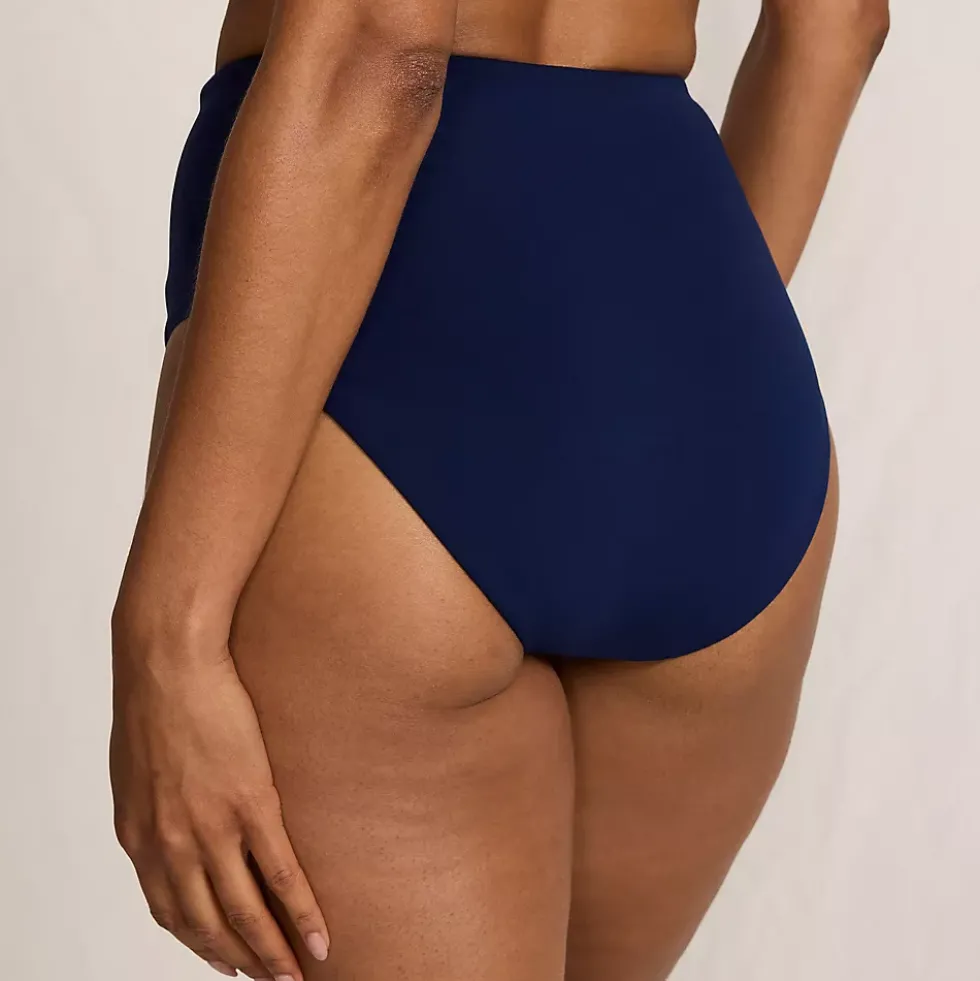 Women's Tugless QuickDry High Waisted High Leg Bikini Bottoms
