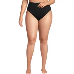 Women's Tugless QuickDry High Waisted High Leg Bikini Bottoms