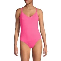 Women's Tugless QuickDry Strappy Back High Leg One Piece