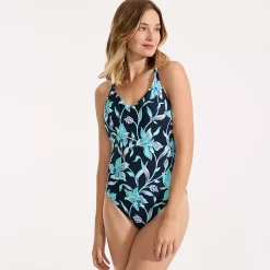 Women's Tugless QuickDry Strappy Back High Leg One Piece