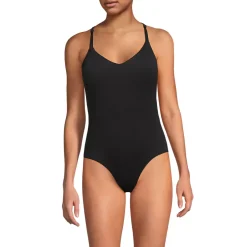 Women's Tugless QuickDry Strappy Back High Leg One Piece