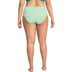 Women's Tugless Scallop High Waisted Bikini Bottoms