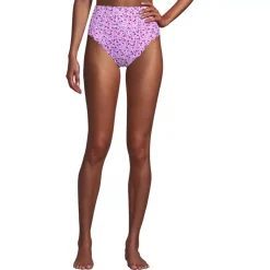Women's Tugless Scallop High Waisted Bikini Bottoms